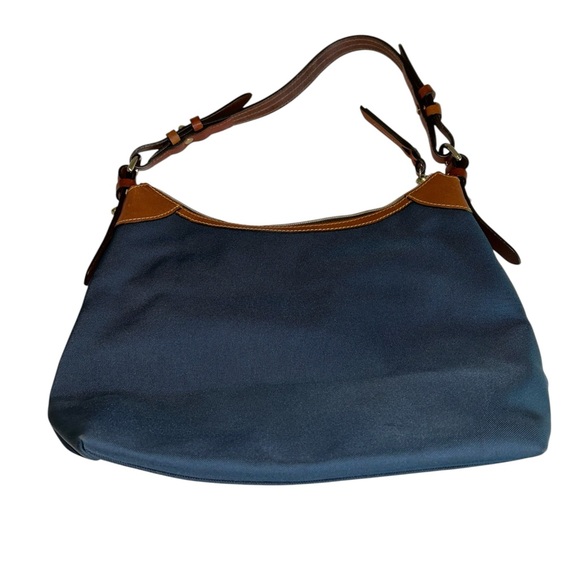 Dooney & Bourke Navy and Tan Hobo Bag - Picture 2 of 10